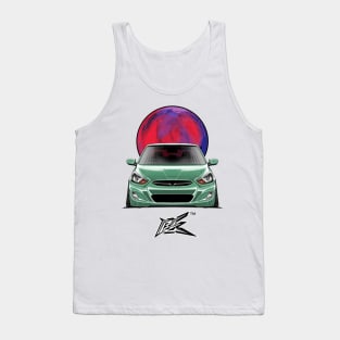 hyundai accent stanced eco green Tank Top